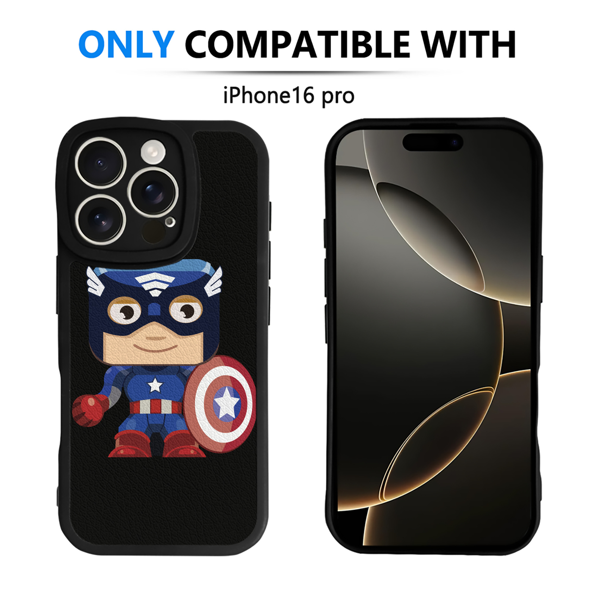（画像用） アベンジャーズ The Avengers 【iPhone 16シリーズ対応】シリコンスマホケース（レザー調） 材質：シリコン